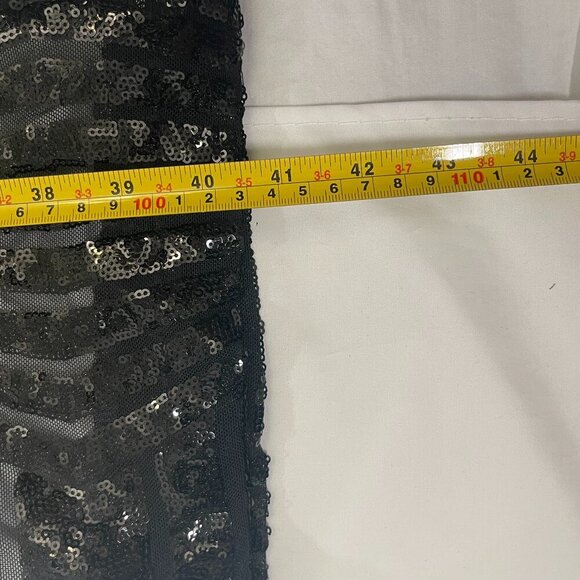 NWT Crystal Sky. Women's casual pants in black sequins, size S. Made in China. - Picture 6 of 8